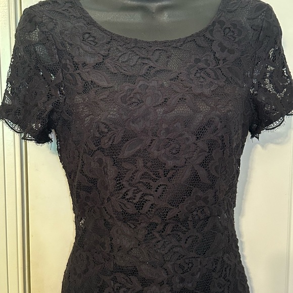 NSR Women’s Black Lace Overlay Dress with Peekaboo Waist Size XS NWT - Picture 5 of 15